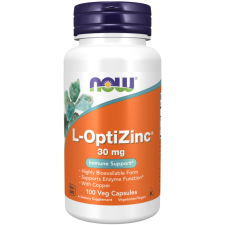 Now Foods L-OptiZinc® 30 mg - 100 Veg kapszula vitamin és táplálékkiegészítő