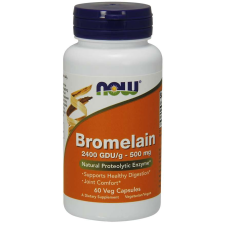 Now Foods NOW Bromelain, 500 mg, 60 növényi kapszula vitamin és táplálékkiegészítő
