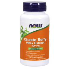 Now Foods NOW Chaste Berry Vitex kivonat, 300 mg, 90 gyógynövény kapszula vitamin és táplálékkiegészítő