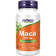 Now Foods NOW Maca (perui vízitorma), 500 mg, 100 gyógynövényes kapszula vitamin és táplálékkiegészítő