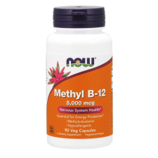 Now Foods NOW Methyl B12 5000 mcg, 90 növényi kapszula vitamin és táplálékkiegészítő