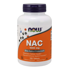 Now Foods NOW NAC (N-acetil-L-cisztein) 1000 mg, 120 tabletta vitamin és táplálékkiegészítő