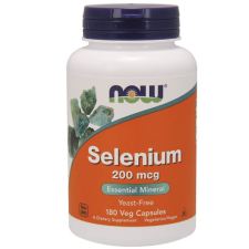Now Foods NOW Szelén, 200 µg, 180 növényi kapszula vitamin és táplálékkiegészítő