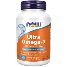 Now Foods NOW Ultra omega-3, 250 DHA / 500 EPA, 90 softgel kapszulában vitamin és táplálékkiegészítő
