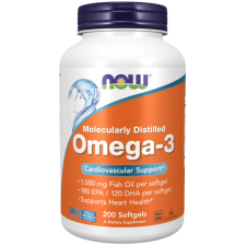 Now Foods Omega-3 Halolaj Molecularly Distilled 200 Lágykapszula Now Foods vitamin és táplálékkiegészítő