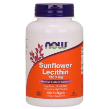 Now Foods Sunflower napraforgó Lecithin 1200 mg 100 softgels vitamin és táplálékkiegészítő
