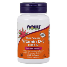 Now Foods Vitamin D3 2000 IU 240 kaps vitamin és táplálékkiegészítő