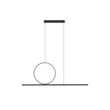 Nowodvorski Lineo fekete LED függesztett lámpa (TL-11879) LED 1 izzós IP20 világítás