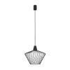 Nowodvorski WAVE S 8858 Nowodvorski mennyezeti lámpa fekete E27 függesztőhuzal acél ⌀40 cm minimalista