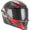 NOX EXKLUSIV přilba GOLIATH CUT´D 2026, černá matná, červená, vel. 2XL