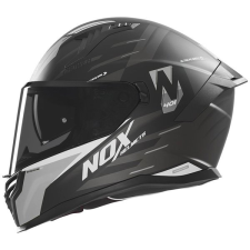 Nox N401 Crower 2025 Bukósisak, matt fekete/ ezüst, mérete XL autóalkatrész