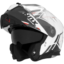 Nox N967 SYNCHRO 2025 Bukósisak, fehér/ fekete/ piros, mérete M autóalkatrész