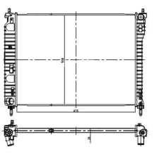 NRF hűtő, motorhűtés NRF 550013 autóalkatrész
