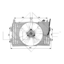 NRF ventilátor, motorhűtés NRF 47053 autóalkatrész