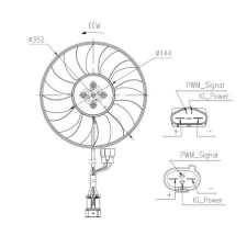 NRF ventilátor, motorhűtés NRF 47969 autóalkatrész