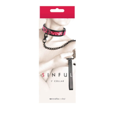 NS Novelties Sinful - 1'' Collar - Pink póráz