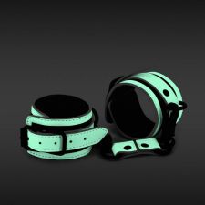 Ns Toys GLO Bondage - Wrist Cuff - sötétben zölden világító bilincs bilincs, kötöző