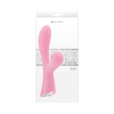 Ns Toys LUXE Aura - 2in1 léghullámos, akkus vibrátor (pink) vibrátorok