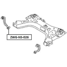 NTY futóműbölcső szilentblokk első tengely jobb autóalkatrész