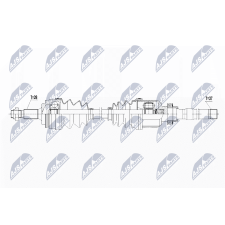 NTY hajtótengely NTY NPW-CT-073 autóalkatrész