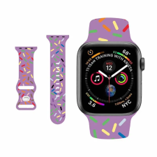 NUBO Apple Watch kompatibilis szilikon pótszíj - lila - 38/40/41mm okosóra kellék