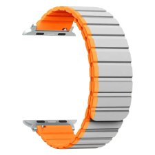 NUBO Apple Watch mágneses szilikon szíj - szürke - 38/40/41mm okosóra kellék