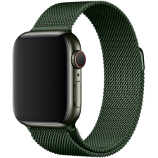 NUBO Apple Watch milánói fém szíj - sötétzöld - 42/44/45/46mm okosóra kellék