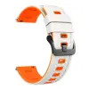 NUBO Garmin quick release szilikon óraszíj bicolor (22 mm) – Krém-narancs