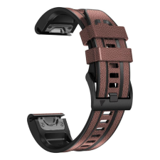 NUBO Garmin QuickFit 22mm vegán bőr szíj szilikon belső oldallal okosóra kellék