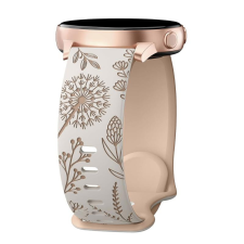 NUBO Huawei 20mm lézergravírozott szilikon pótszíj okosóra kellék