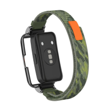 NUBO Huawei Band 8/9/10 tépőzáras szövet szíj védőkerettel okosóra kellék