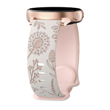 NUBO Samsung 20mm lézergravírozott szilikon pótszíj okosóra kellék