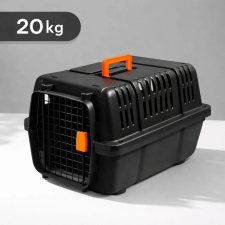 Nunbell Grand kisállat szállítóbox – 20 kg - Fekete szállítóbox, fekhely kutyáknak