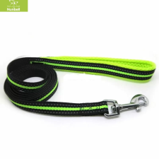  Nunbell oldalcsíkos neoprén kézipóráz-2,0cm - neonzöld nyakörv, póráz, hám kutyáknak