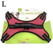  Nunbell Vest Harness Air típusú hám kisállatoknak-L - Rózsaszín nyakörv, póráz, hám kutyáknak