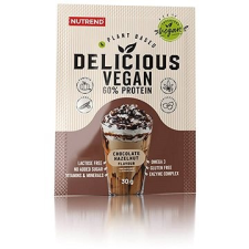 Nutrend Delicious Vegan Protein, 5x30 g, csokoládé + mogyoró vitamin és táplálékkiegészítő