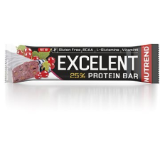 Nutrend EXCELENT Protein Bar, 85 g, fekete ribizli áfonyával vitamin és táplálékkiegészítő