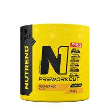 Nutrend N1 Pro Preworkout - Edzés előtti energizáló (300 g, Savanyú mangó) vitamin és táplálékkiegészítő