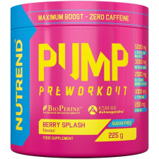Nutrend PUMP 225 g, berry splash vitamin és táplálékkiegészítő
