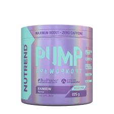 Nutrend Pump Preworkout - Stimulánsmentes edzés előtti (225 g, Rainbow) vitamin és táplálékkiegészítő