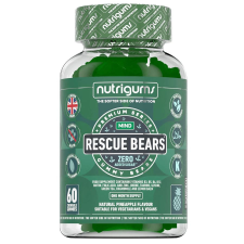 Nutrigums Rescue Bears, stresszoldó, 60 zselés cukorka Étrend-kiegészítő vitamin és táplálékkiegészítő