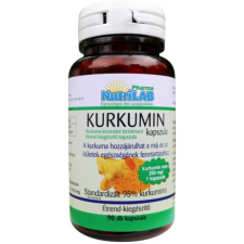 NutriLAB KURKUMIN - 90 db vitamin és táplálékkiegészítő
