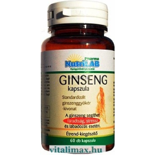 Nutrilab NutriLAB Ginseng kapszula - 60 db vitamin és táplálékkiegészítő