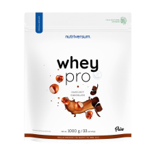 Nutriversum Whey PRO - Tejsavó Fehérje - PURE (1000 g, Csokoládé &amp; Mogyoró) vitamin és táplálékkiegészítő