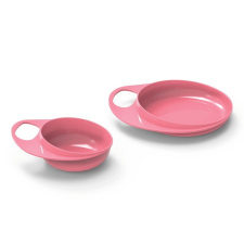 Nuvita EasyEating tál + tányér - cool pink - 8461 konyhai eszköz