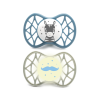 Nuvita Orthosoft Air55 2db-os cumi szett 6+ - Powder Blue/Sage Green - zebra/bajusz 70842