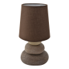 NÄVE STONE, ASZTALI LÁMPA, BARNA M:31CM, D: 16,5CM, 1X40W, E14