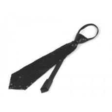 Nyakkendő flitterekkel - Fekete