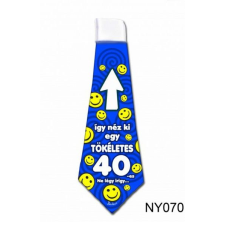  Nyakkendő NY070 Így néz ki egy tökéletes 40-es - Tréfás Nyakkendő vicces ajándék