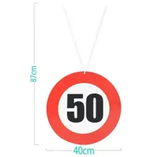  NYAKLÁNC "50" 87X40CM party kellék